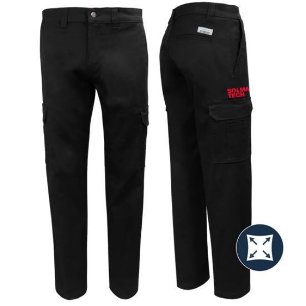 Image de Pantalon cargo noir - 011EX "EN INVENTAIRE COULEUR NOIR"